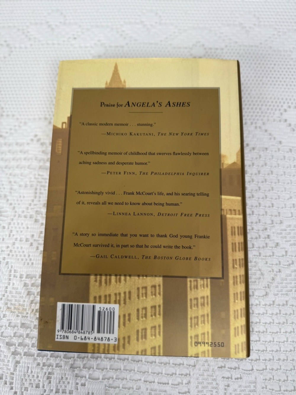 Frank McCourt Tis Hardcover Memoir Angela’s Ashes Sequel Scribner - Picture 3 of 8